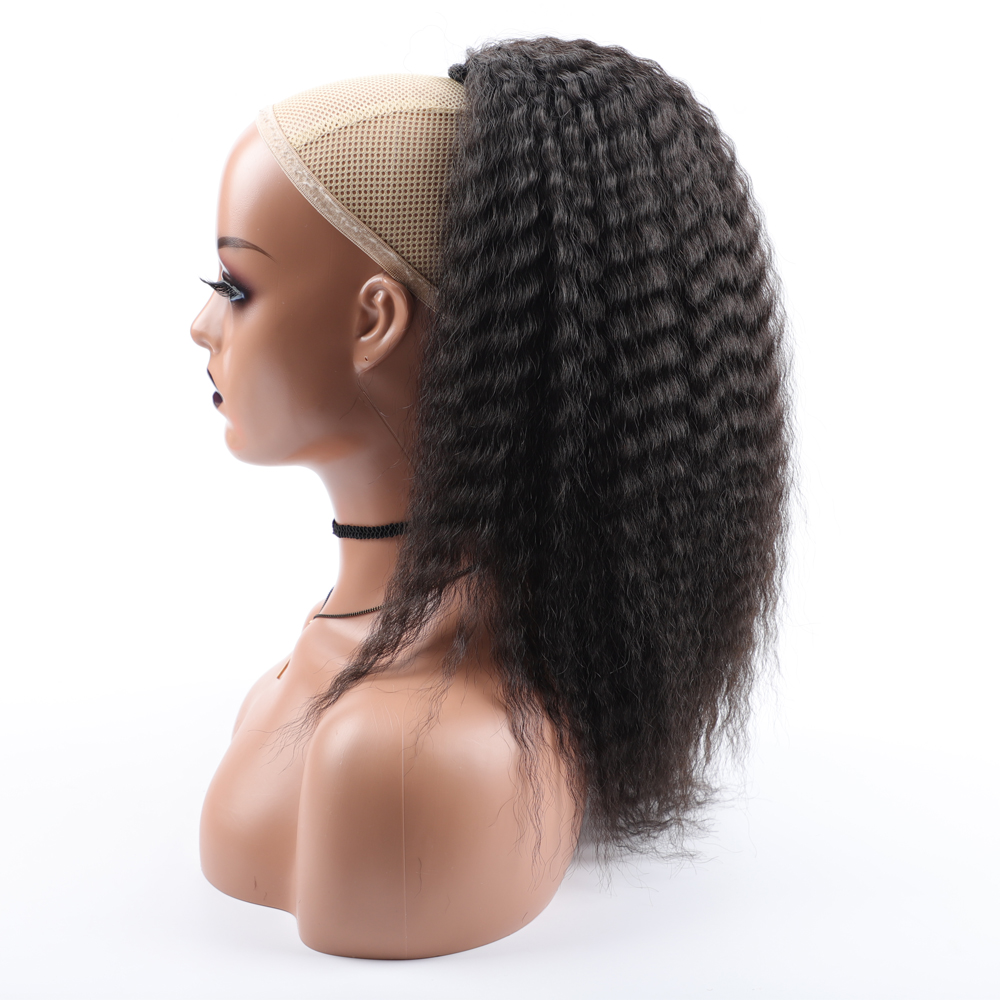 Drawstring Afro Curly Puff Ponytail - Fake Synthetic Drawstring Ponytail Elastic Hair
