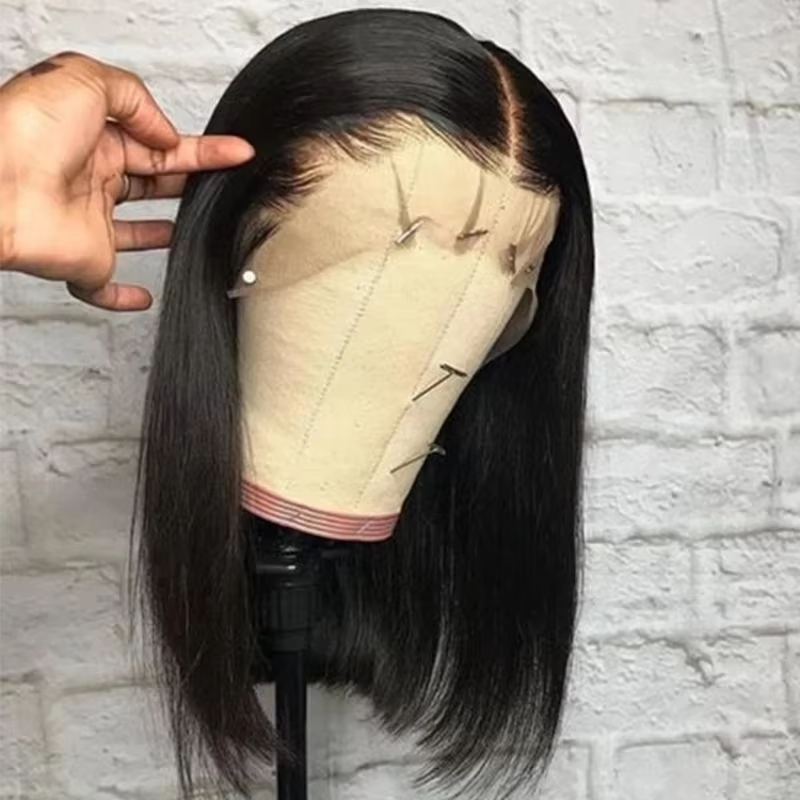 Pre Parted 13X4 Lace Front Bob Wig - 13x6 Short Bob Straight Brazilian Hair