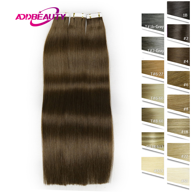 Invisible Tape In Extensions Real Hair - Straight Seamless Human Hair Extension 20pcs