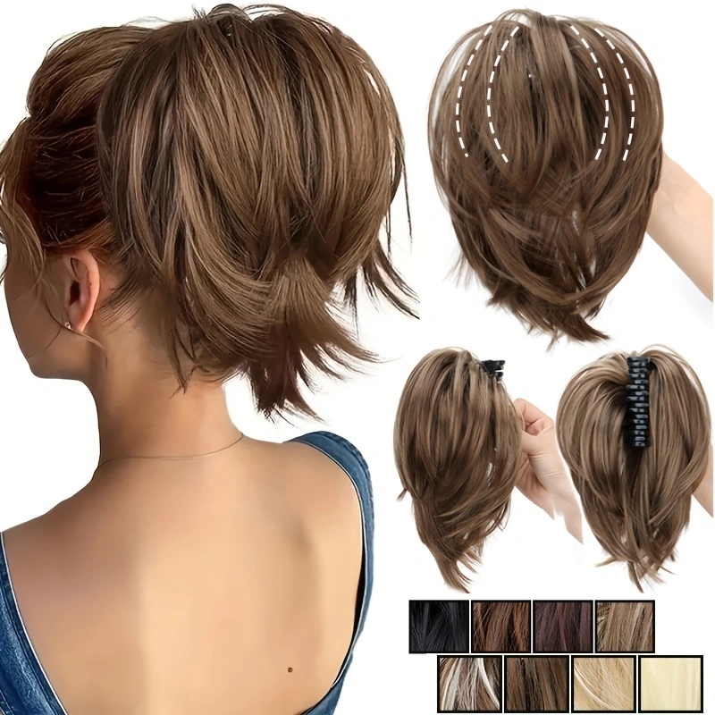 Claw Clip Messy Bun Hair Piece - WIGSIN Synthetic Messy Bun Hair Scrunchies