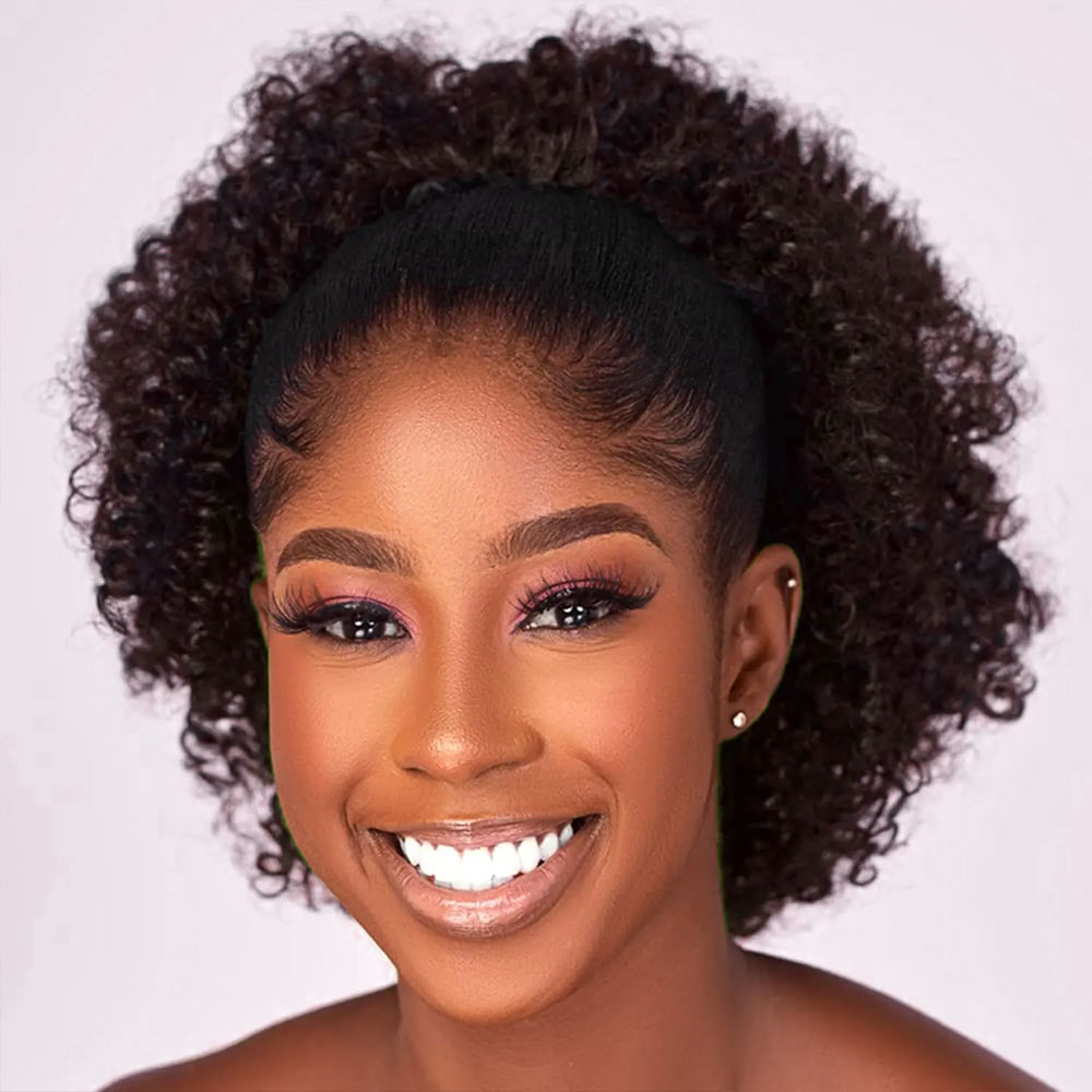 Drawstring Afro Curly Puff Ponytail - Afro Puff Kinky Curly Drawstring Ponytail