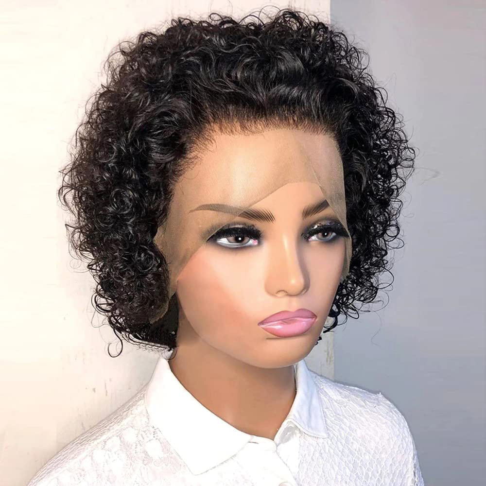 Short Pixie Cut Wig Human Hair Cheap - Pixie Cut Wigs 13x4 Pixie Curly