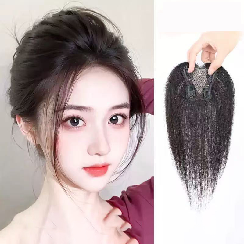 Seamless Clip In Hair Extensions Human Hair - Breathable Top Hair Repair Human Hair