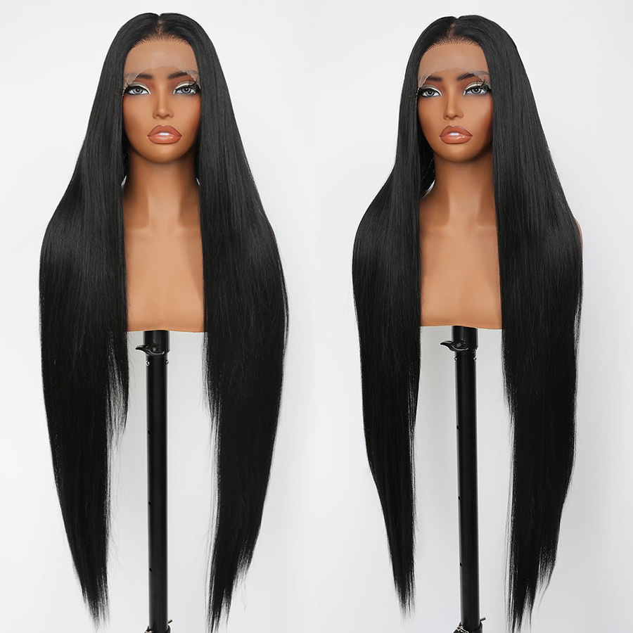Human Hair Wigs - Dixtefo Real Hair Straight Lace Front