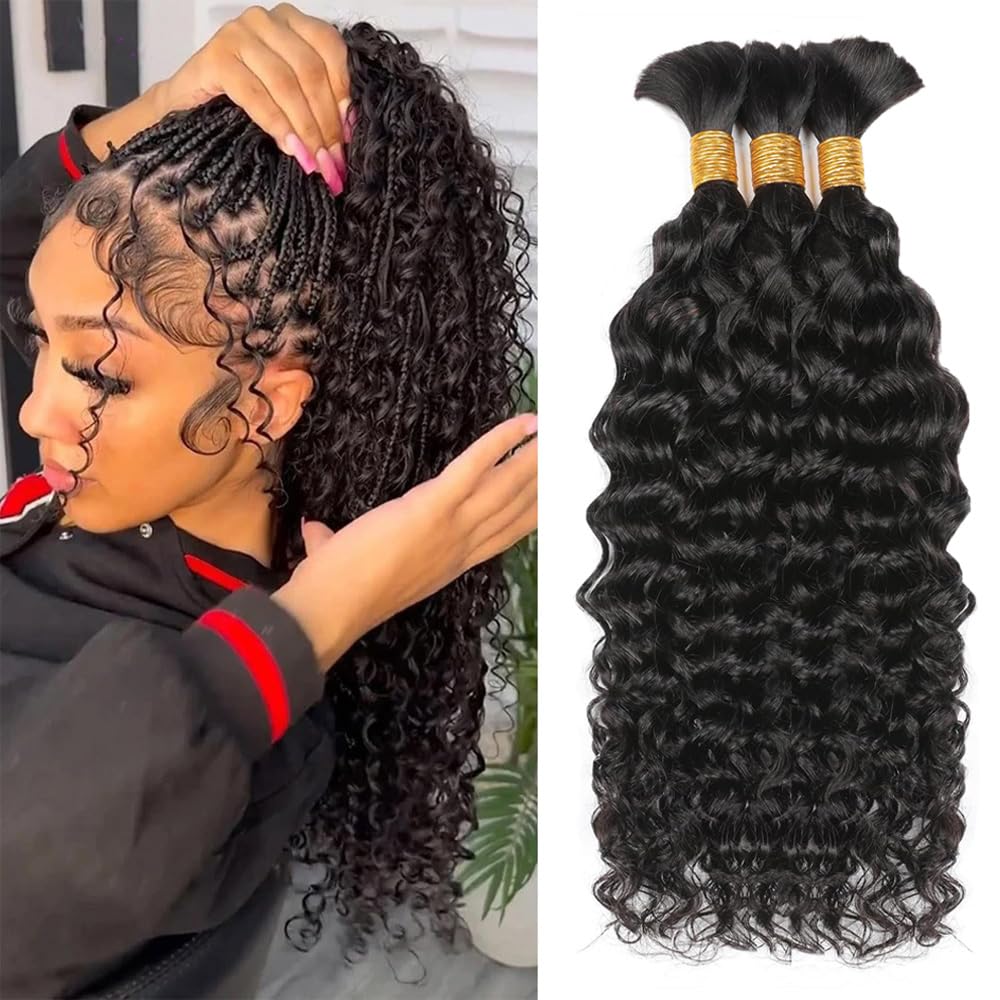 Water Wave Human Braiding Hair - Water Wave Bulk Human Hair For Braiding 评论和价格