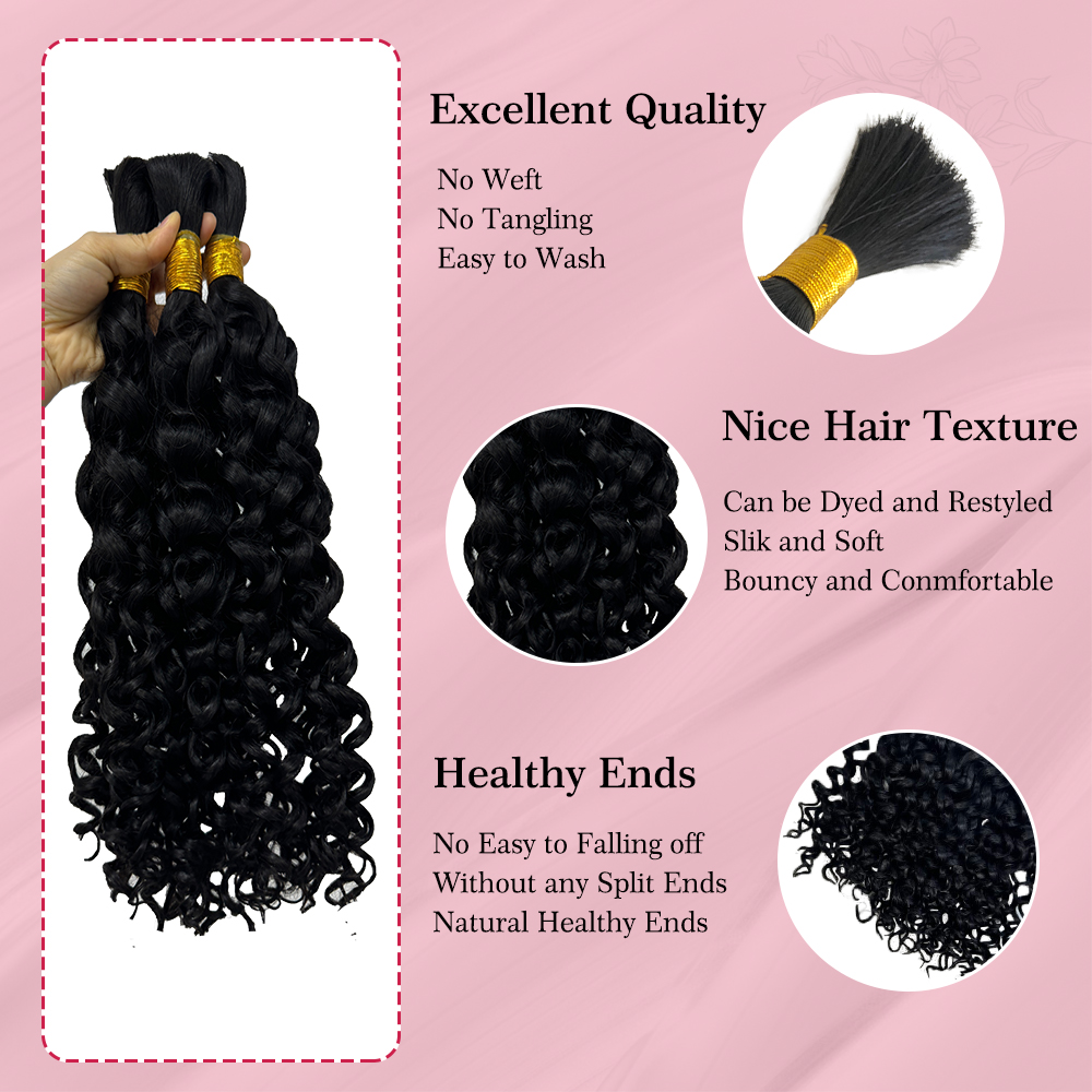Ali Queen Hair Water Wave Bulk - Water Wave Bulk Human Hair For Braiding 评论和价格