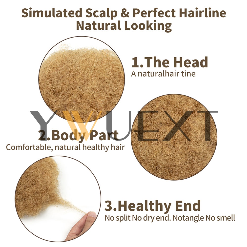 YWUEXT Honey Gold Afro Kinky P - Drawstring Afro Curly Puff Ponytail 评论和价格