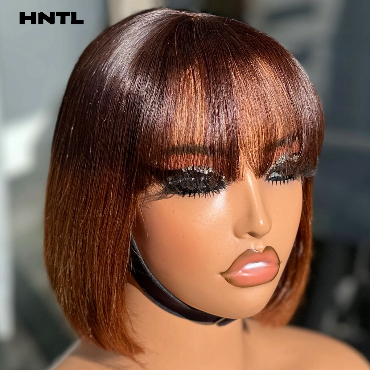 Wear and Go 2by6 Closure Bang  - Pre Parted 13X4 Lace Front Bob Wig 评论和价格