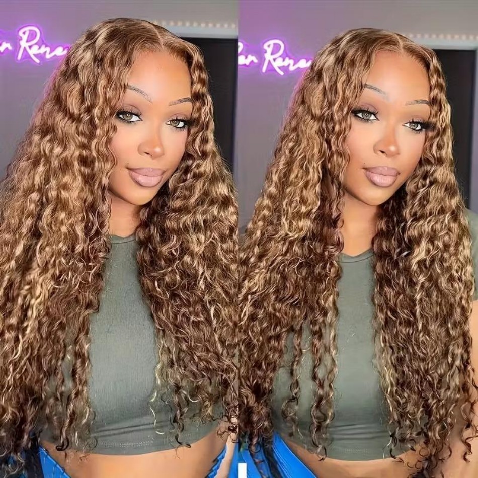 427 Highlight Ombre Wig Human  - Human Hair Wigs 评论和价格