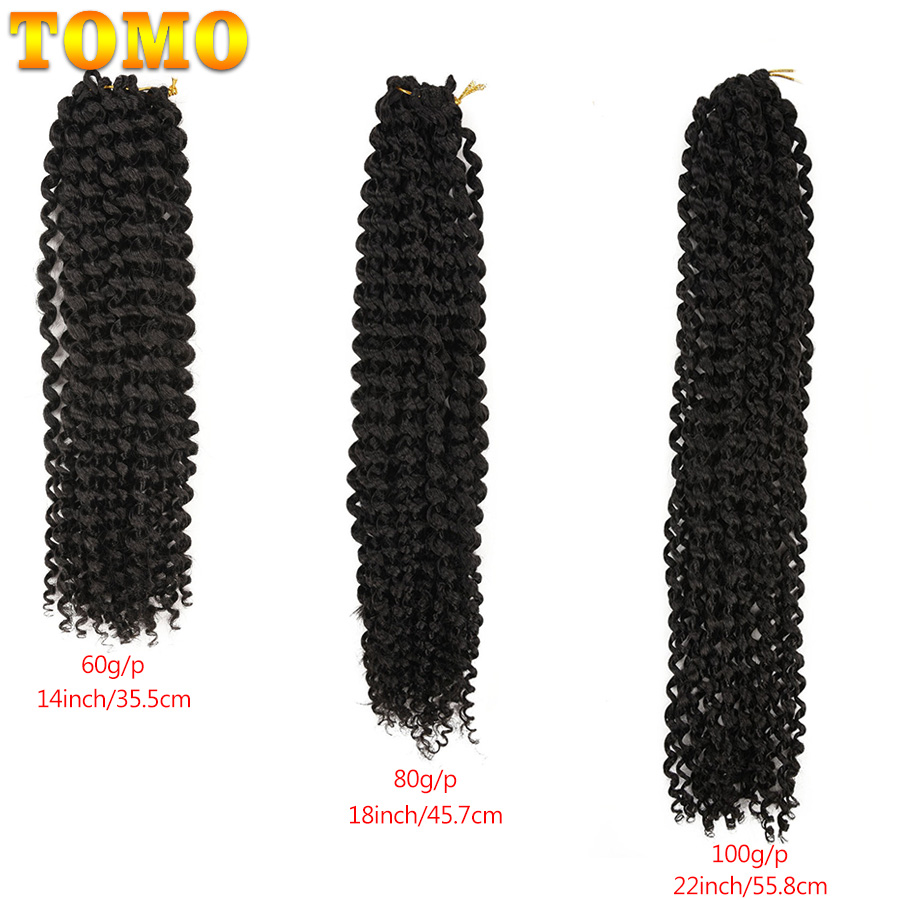 TOMO Passion Twist Crochet Hai - Water Wave Bulk Human Hair For Braiding 评论和价格