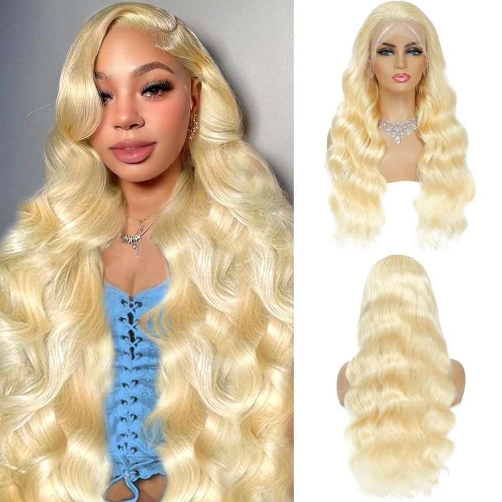 613 HD Lace Frontal Wig 200% D - 613 Blonde Body Wave Lace Front Wig 评论和价格