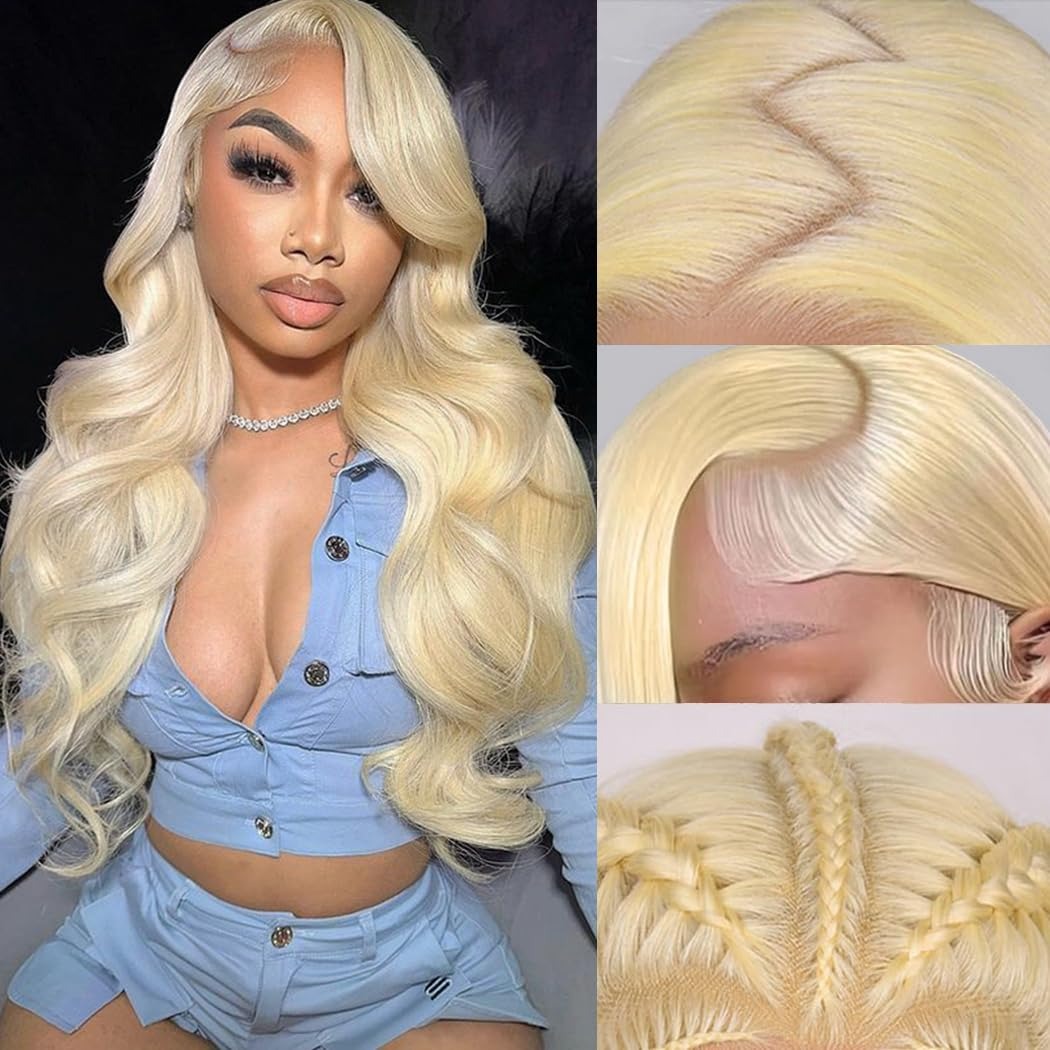 613 HD Lace Frontal Wig 200% D - 613 Blonde Body Wave Lace Front Wig 评论和价格