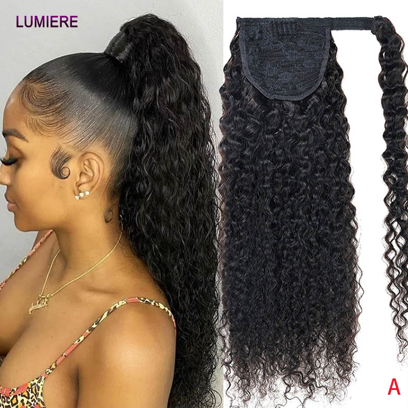 Afro Kinky Deep Water Curly Wa - Seamless Clip In Hair Extensions Human Hair 评论和价格