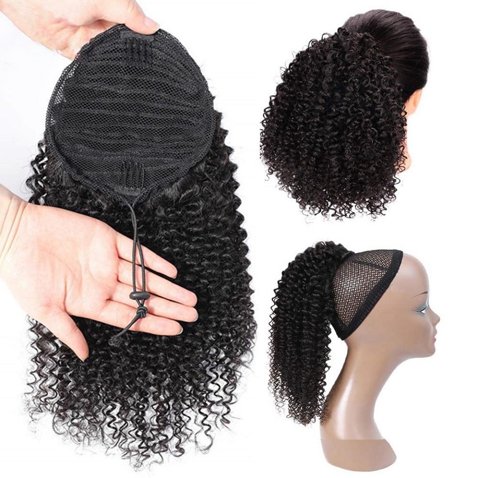 24 26 Inches Long Afro Kinky C - Seamless Clip In Hair Extensions Human Hair 评论和价格