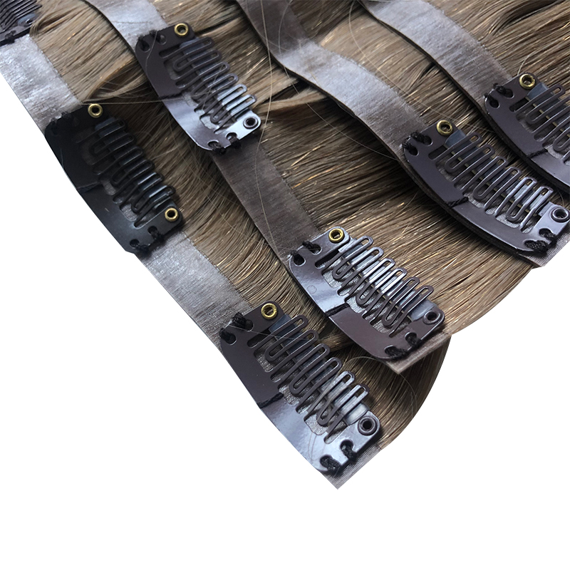 Straight Invisible PU Clip In  - Seamless Clip In Hair Extensions Human Hair 评论和价格