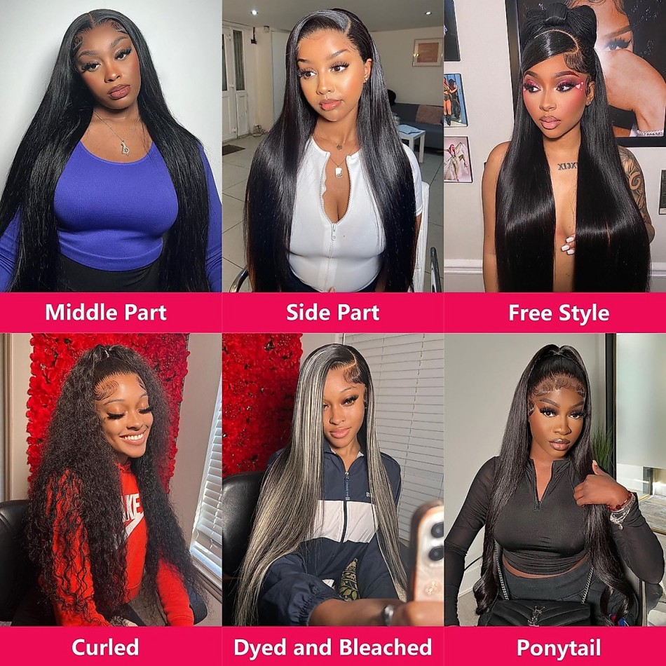 Straight Human Hair Wigs Gluel - Hd Lace Frontal Wig Human Hair Pre Plucked 评论和价格