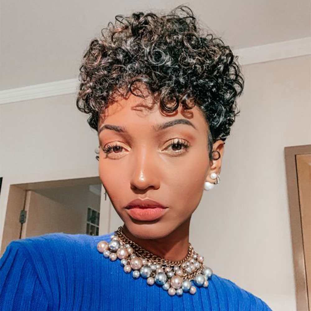 Short Pixie Cut Wig Curly Huma - Short Pixie Cut Wig Human Hair Cheap 评论和价格