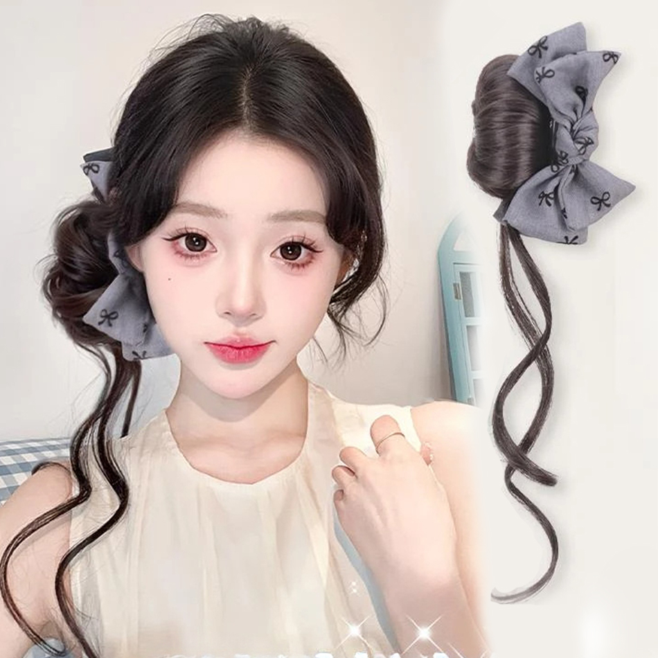 Synthetic Hair Bun Hair Extens - Claw Clip Messy Bun Hair Piece 评论和价格
