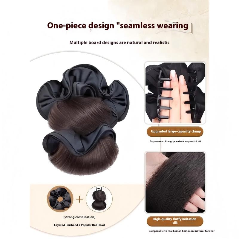 Effortless Updo Synthetic Claw - Claw Clip Messy Bun Hair Piece 评论和价格
