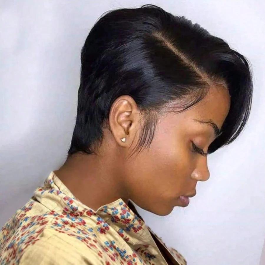 Short Cheap Wholesale Pixie Cu - Short Pixie Cut Wig Human Hair Cheap 评论和价格