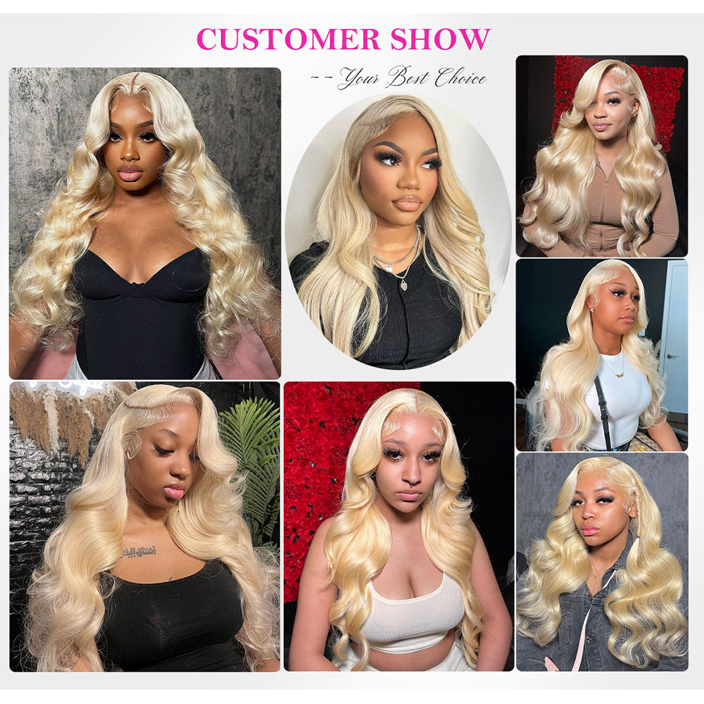 613 Blonde 13x6 13x4 HD Lace F - 613 Blonde Body Wave Lace Front Wig 评论和价格