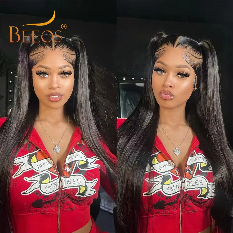 BEEOS Ultra Fitted 13X6 HD Tra - Hd Lace Frontal Wig Human Hair Pre Plucked 评论和价格