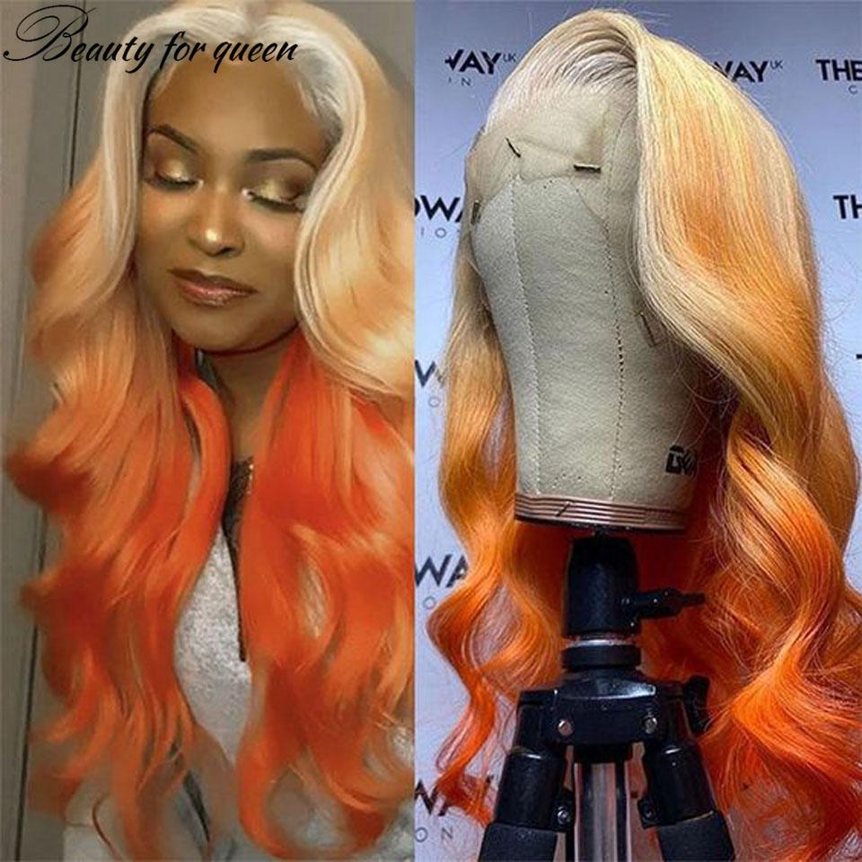 Ginger 613 Orange Body Wave Tr - 613 Blonde Body Wave Lace Front Wig 评论和价格