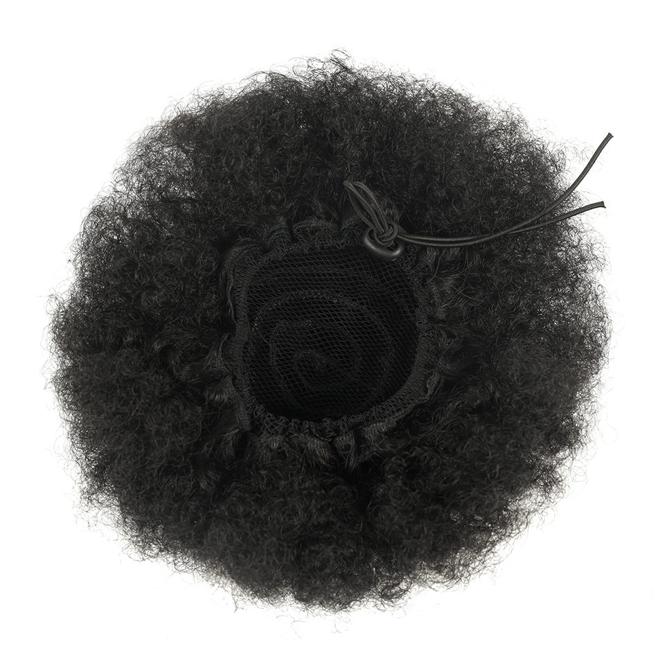 Afro Puff Drawstring Ponytail  - Drawstring Afro Curly Puff Ponytail 评论和价格