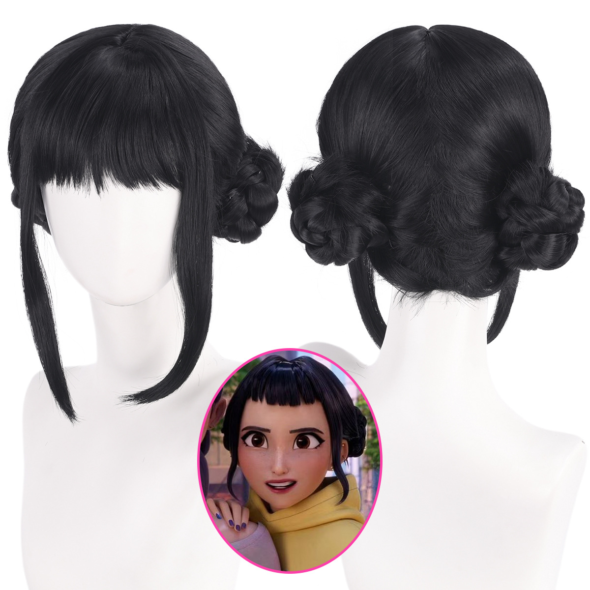 Zoey Cosplay Wig 33cm Black Ha - Synthetic Braided Wigs For Black Women 评论和价格