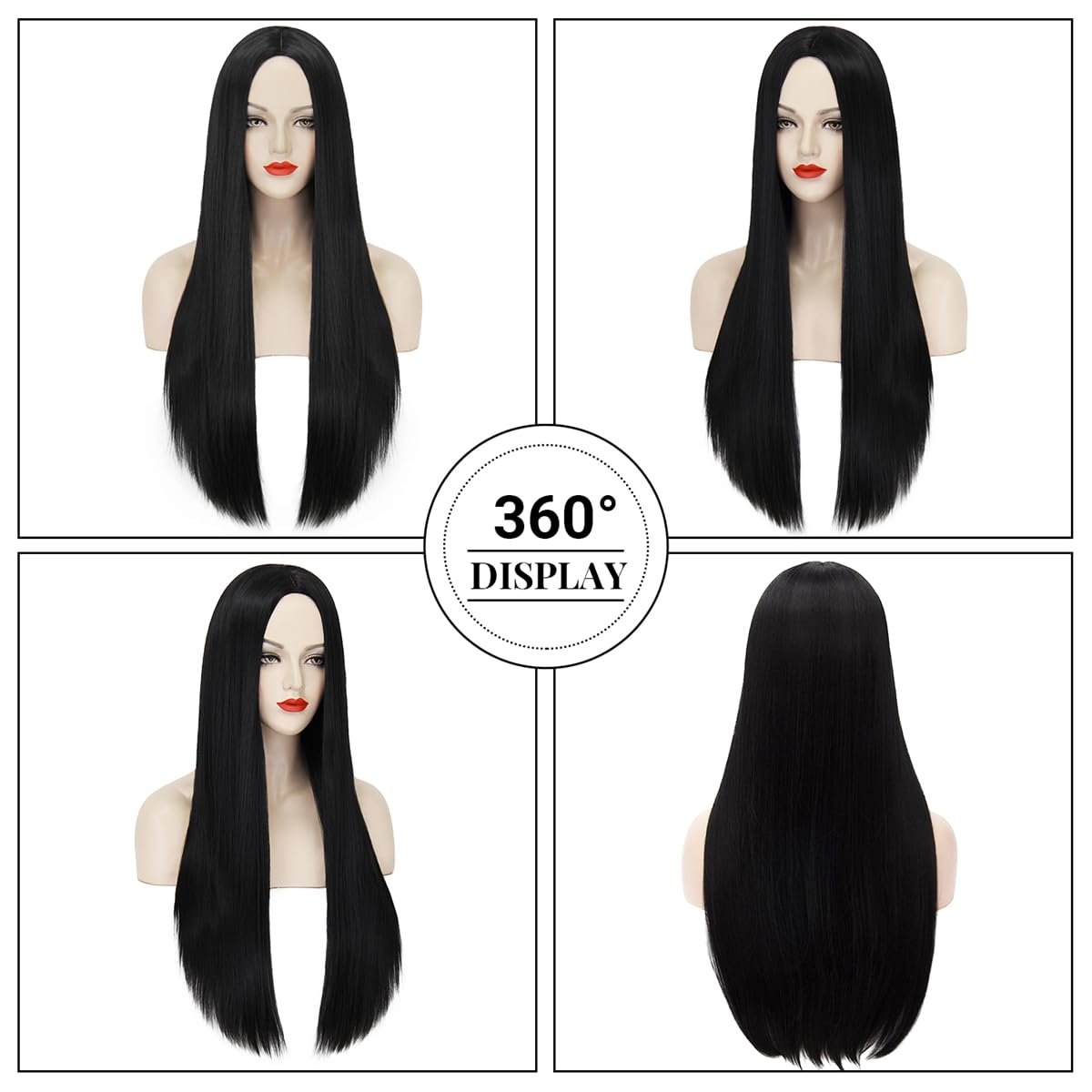 Synthetic Long Black Wig for W - Synthetic Braided Wigs For Black Women 评论和价格