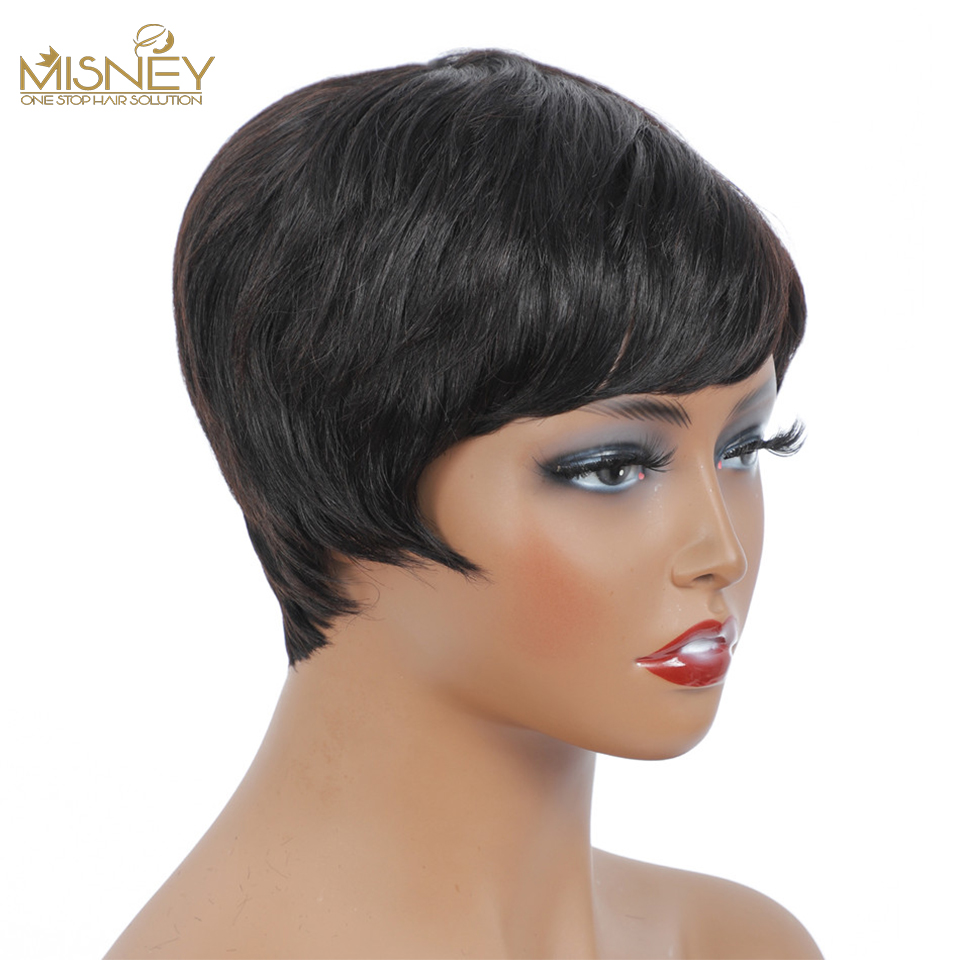 Short Human Hair Wigs Pixie Cu - Short Pixie Cut Wig Human Hair Cheap 评论和价格
