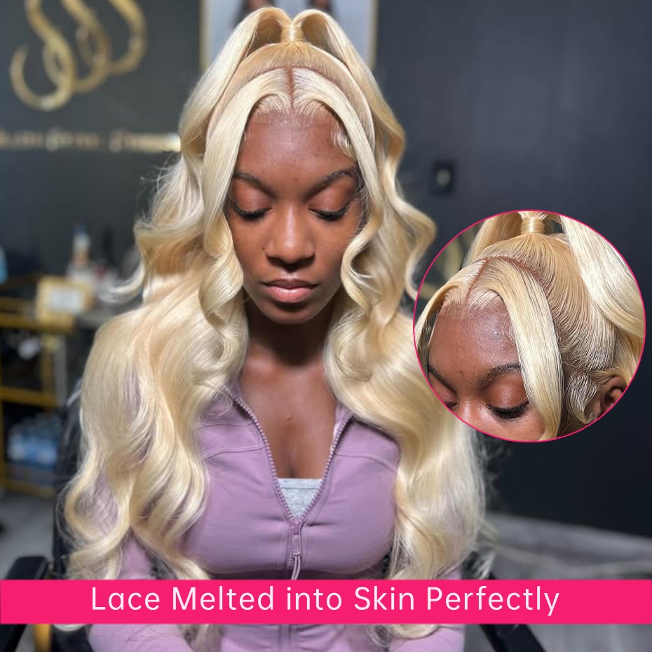 613 Colored Body Wave Human Ha - 613 Blonde Body Wave Lace Front Wig 评论和价格