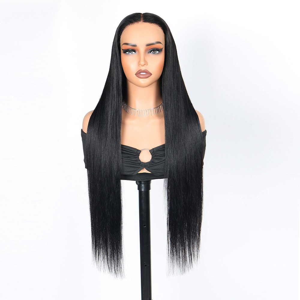 7x5 Straight Lace Wigs 32 inch - Glueless Wear And Go Human Hair Wig 评论和价格