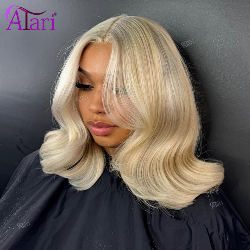 180 Density 13x4 Lace Frontal  - Pre Parted 13X4 Lace Front Bob Wig 评论和价格