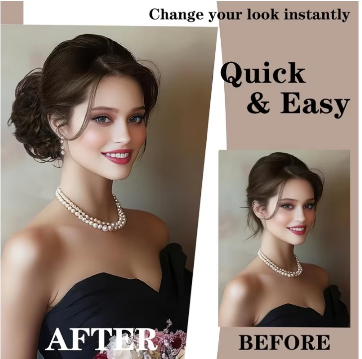Claw Clip Curly Hair Bun Exten - Claw Clip Messy Bun Hair Piece 评论和价格