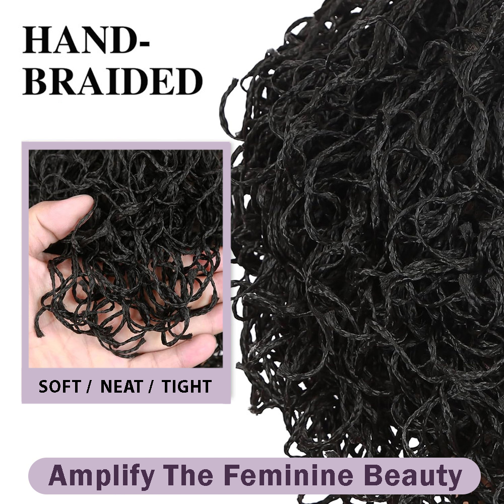 Double Full Lace Twist Box Bra - Synthetic Braided Wigs For Black Women 评论和价格