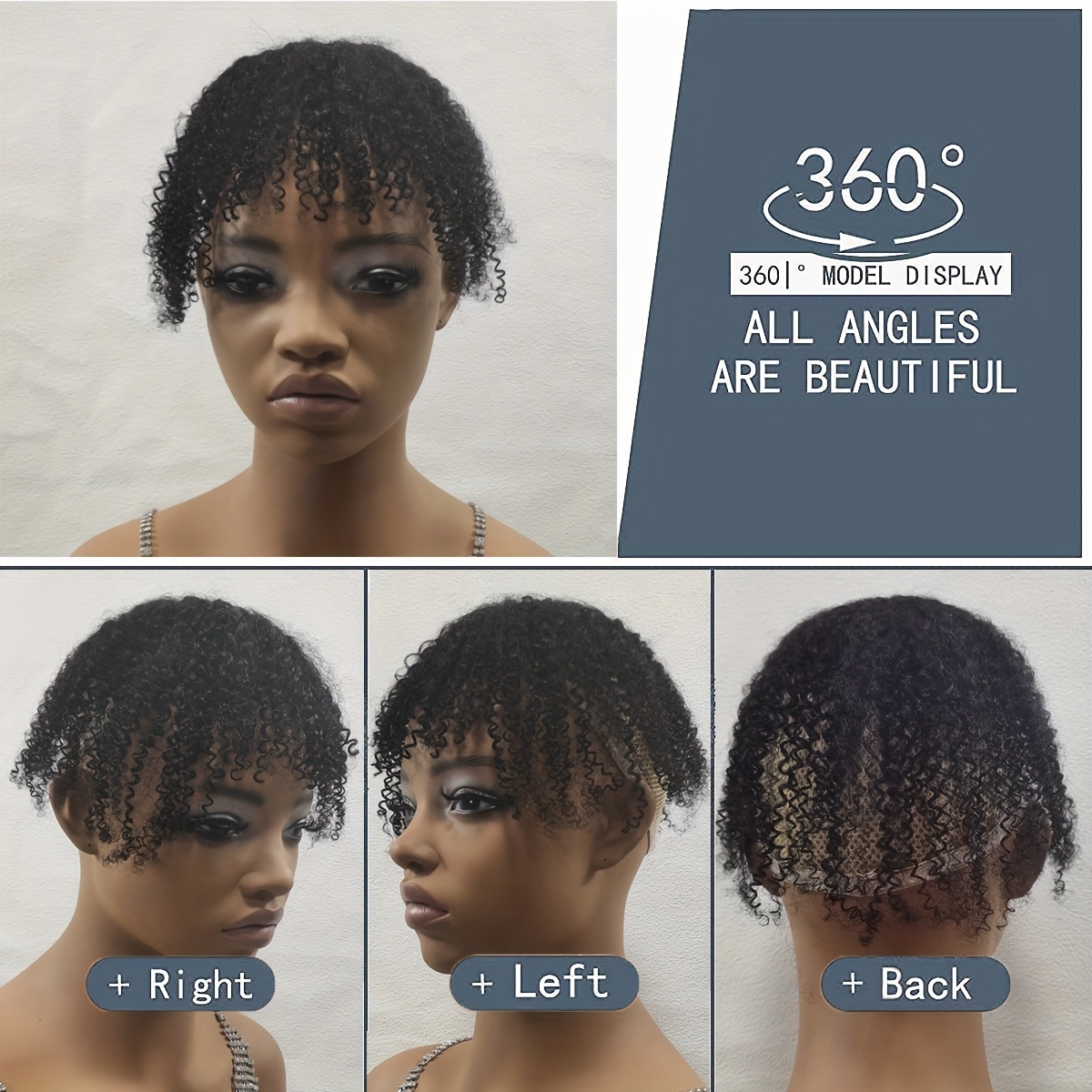 Hair Clip with Bangs-Topper Ha - Hair Clips 评论和价格