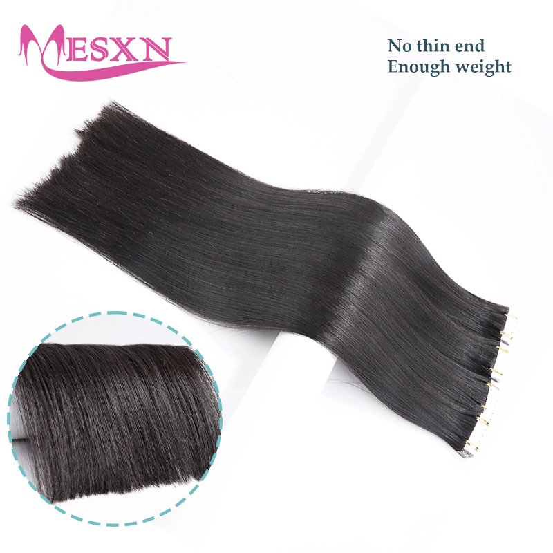 Mini Straight Tape In Human Ha - Invisible Tape In Extensions Real Hair 评论和价格