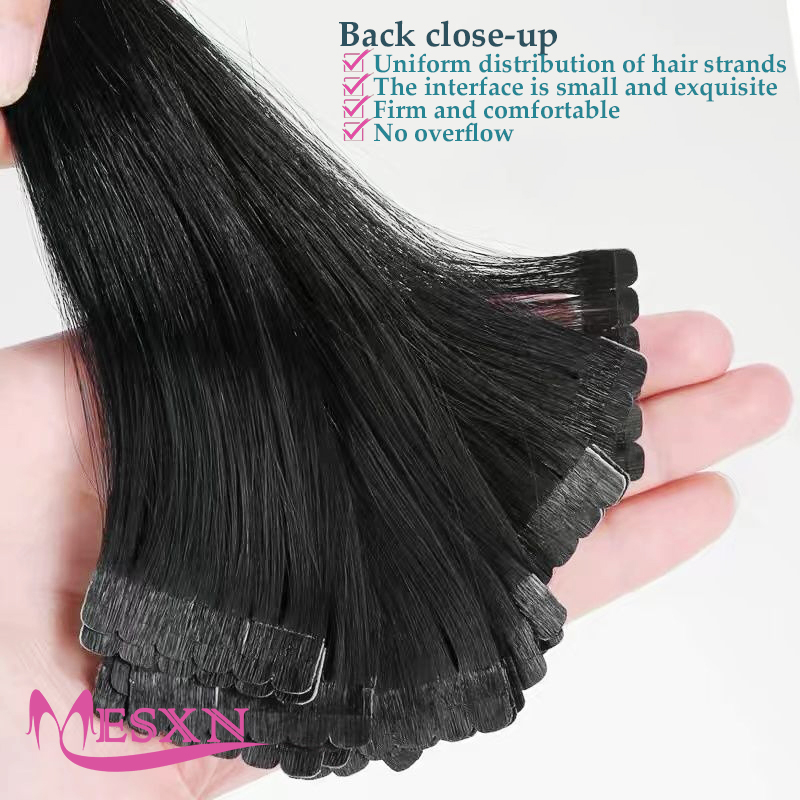 Mini Tape In Human Hair Extens - Invisible Tape In Extensions Real Hair 评论和价格