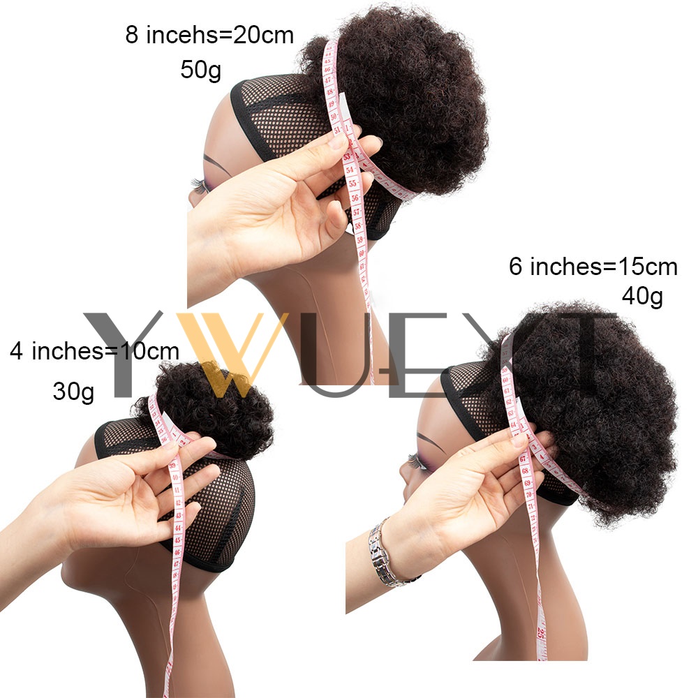 Afro Puff Drawstring Ponytail  - Drawstring Afro Curly Puff Ponytail 评论和价格