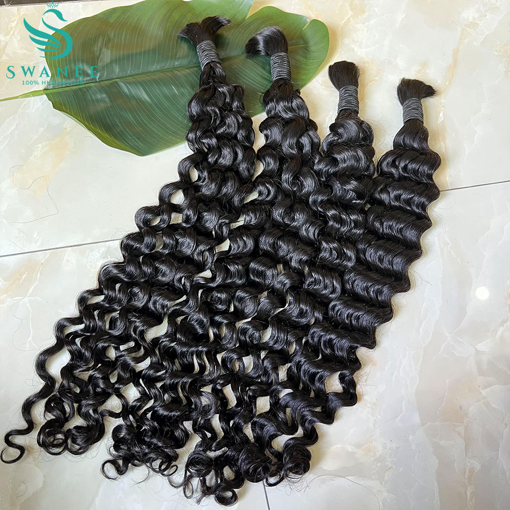 Water Wave 100% Human Hair Bul - Water Wave Bulk Human Hair For Braiding 评论和价格