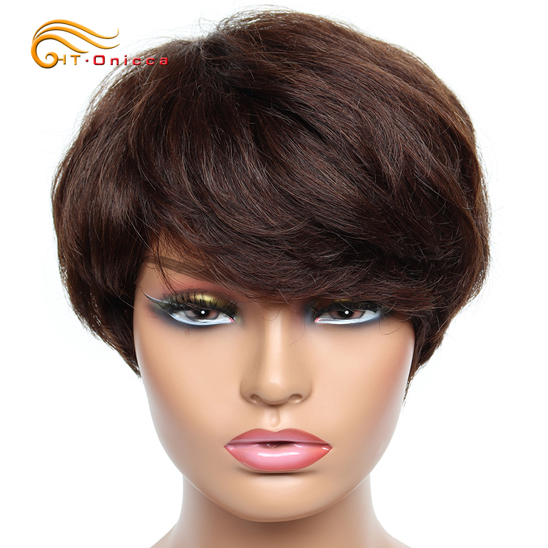 Cheap Short Wig Straight Human - Short Pixie Cut Wig Human Hair Cheap 评论和价格