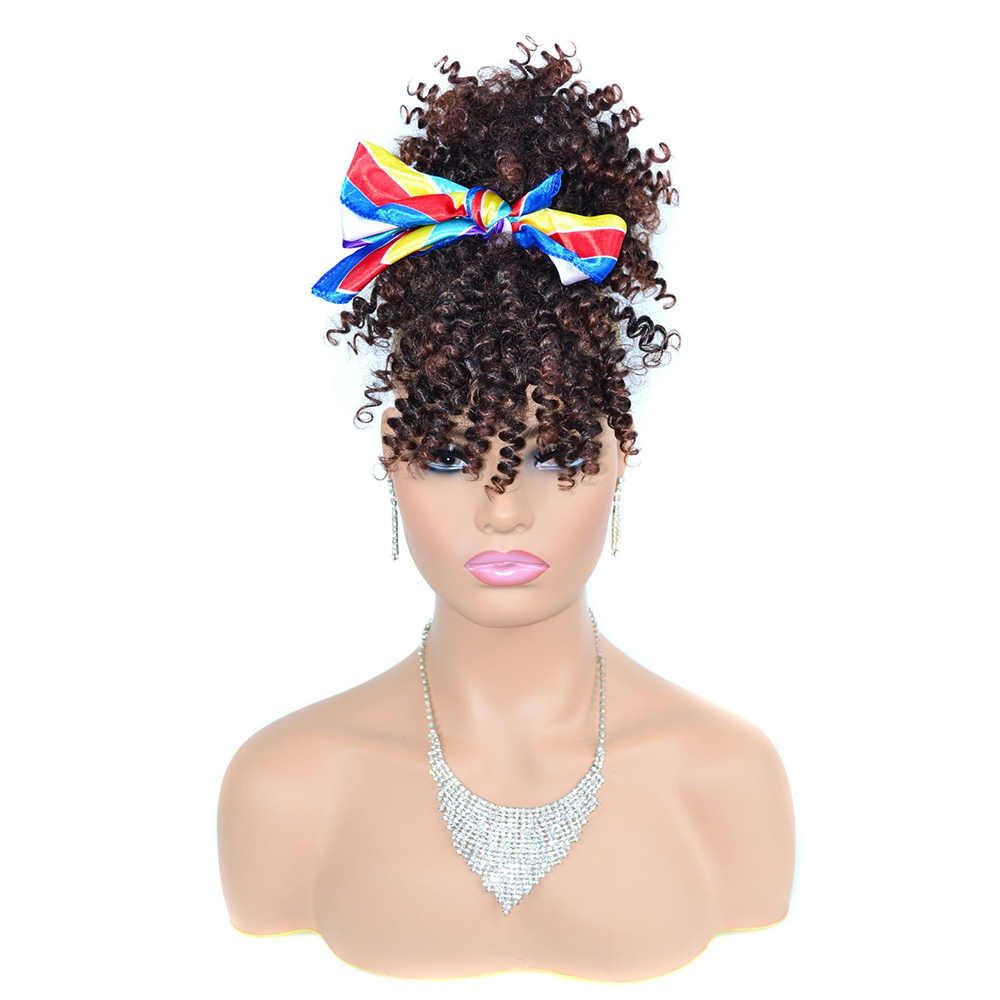 Drawstring Afro Kinky Curly Pu - Drawstring Afro Curly Puff Ponytail 评论和价格