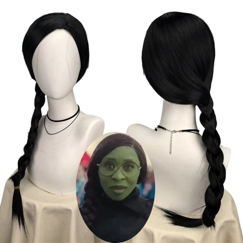 Wicked Elphaba Wigs for Women  - Synthetic Braided Wigs For Black Women 评论和价格