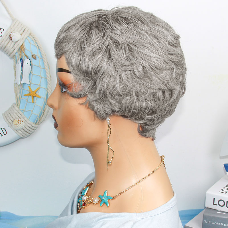 Short Straight Human Hair Wigs - Short Pixie Cut Wig Human Hair Cheap 评论和价格