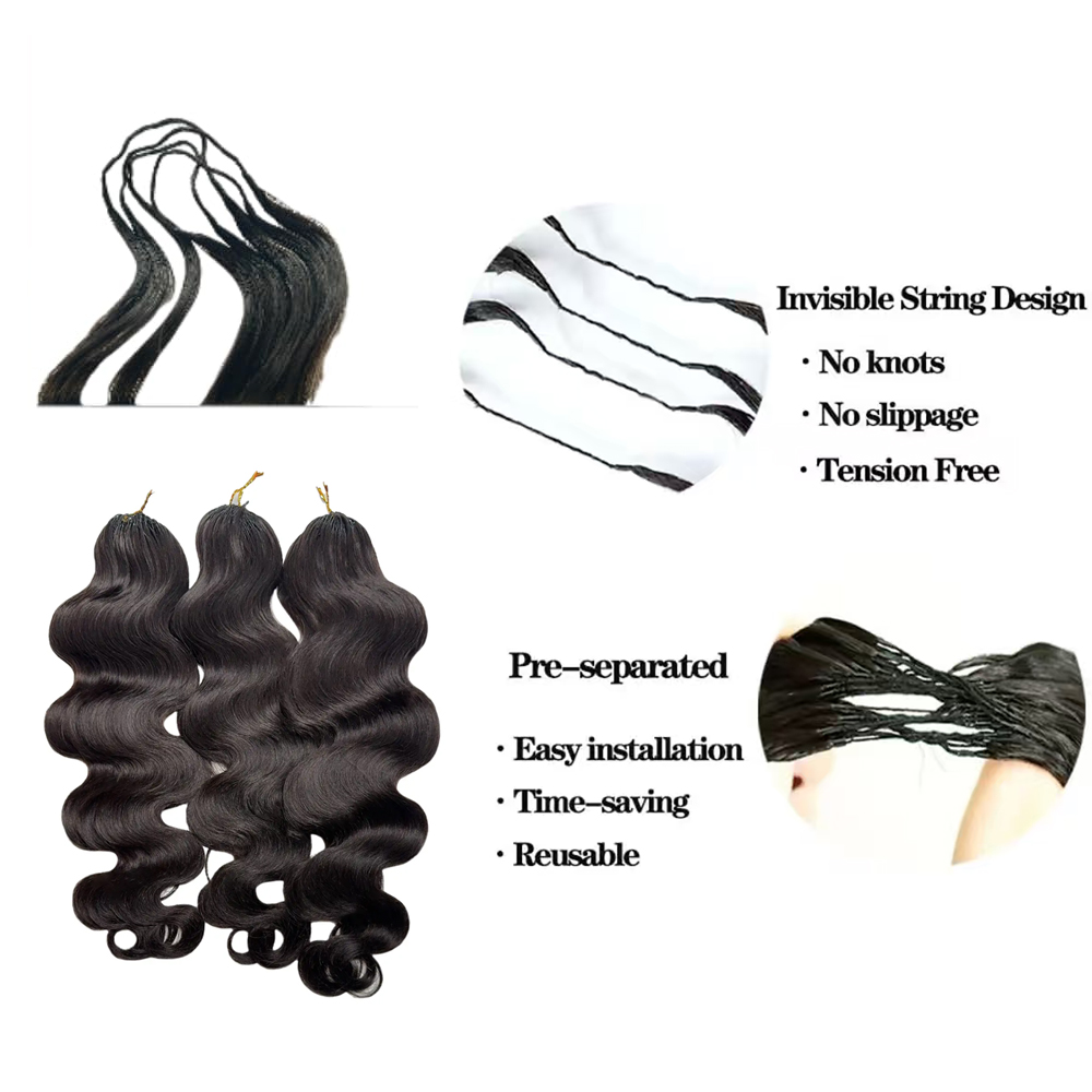 Knotless Pre Separated 100% Hu - Water Wave Bulk Human Hair For Braiding 评论和价格