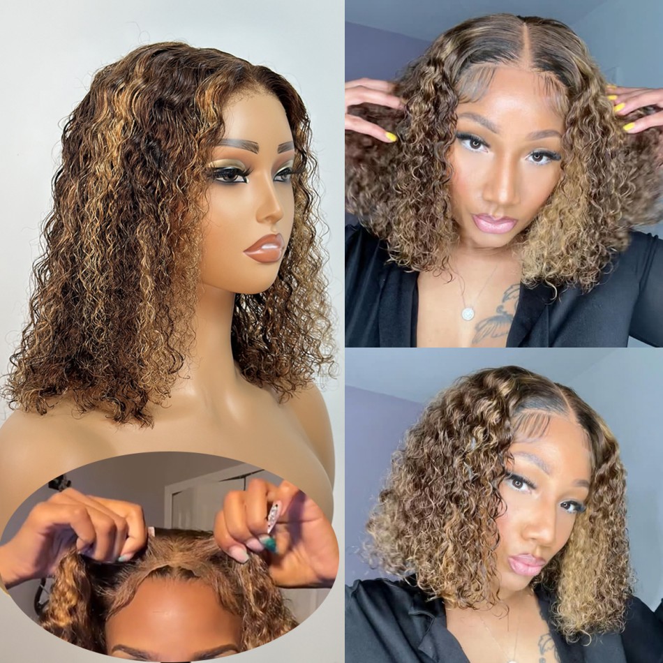 Wear & Go Wig P427 Honey Blond - Glueless Wear And Go Human Hair Wig 评论和价格