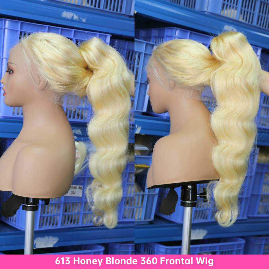Platinum Blonde 613 Hd 13x6 La - 613 Blonde Body Wave Lace Front Wig 评论和价格
