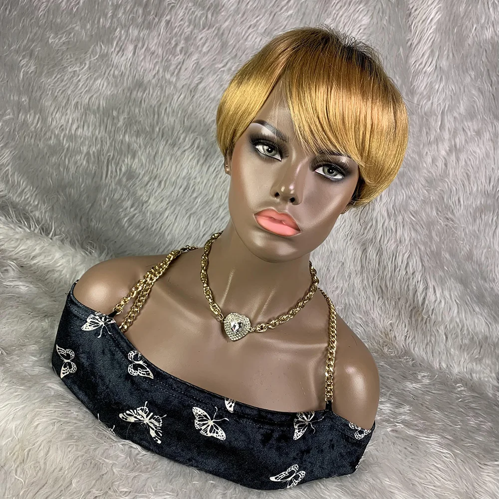 8 Inch Short Remy Hair Wig Bra - Short Pixie Cut Wig Human Hair Cheap 评论和价格