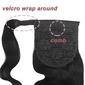 Body Wave Ponytaill Extensions - Seamless Clip In Hair Extensions Human Hair 评论和价格